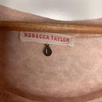 Rebecca Taylor Pink Leopard Linen Blend Sweater Size Large Photo 9