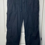 Calvin Klein  women’s black drawstring waist deep pockets‎ cargo pants size 12 Photo 0