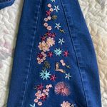 Bamboo Embroidered Flare Jeans Photo 1