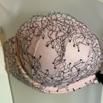 Victoria's Secret  Vintage 1990s Very Sexy Strapless Bra Pink Lace Underwire 32D Photo 5