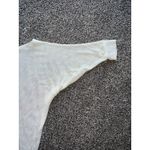 White Birch  Women's White Open Knit Oversized Top Size‎ Large Photo 2