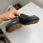 Abeo Marilee Leather Moccasin Flats size 6.5 Navy Blue Photo 4