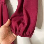 SheIn Deep Red Long Sleeve Dress Photo 4