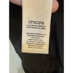 Chico's ‎ Black Wide Leg Cowl Neck Belted Jumpsuit Size 3 Stretch Photo 12