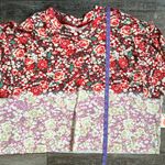 FP Movement Free People Inspire Printed Layer Faded Poppy Red Large NWT Photo 6