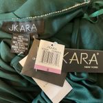 JKara Sequined Chiffon Caped Mini Sheath Cocktail Party Dress Green Size 6 Photo 9