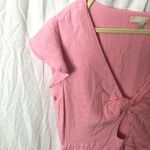 Gianni Bini GB: Pink Faux Tie-Front Dress- L Photo 3