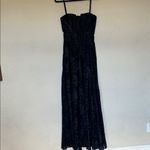House Of CB  Esme midnight‎ blue lurex chiffon maxi dress NWOT size S Photo 5