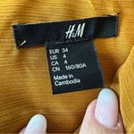 H&M Mustard Orange Long Sleeve Shift Dress Size 4 Photo 14