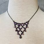 Kenneth Cole Women Necklace Purple Shades of Beads Adjustable Extender Chain Photo 0