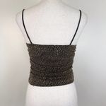 Topshop NWT Leopard Metallic Thread Ruched Cami Photo 2