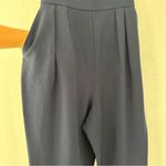 Eliza J  Sleeveless Pleated Crepe Jumpsuit in Navy Blue | 8 Photo 6