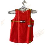 Attention  Womenorange Sleeveless Blouse With Silver Triangles  Size Medium‎ Photo 9