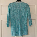Lilly Pulitzer Sarasota Beaded Tunic Shorely Blue Ice Cake Pattern Coverup Top Photo 8