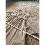 She & Sky   Women’s Pink Lace Blouse M 70% Silk Boho Peasant Romantic Style Photo 6