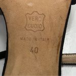 Vanessa Noel Women’s Size 40 9 Black Open Toe Strappy Slingback Heels Photo 8