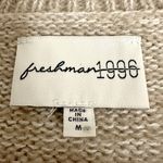 Freshman 1996 Cardigan Sweater Tan Size M Photo 4