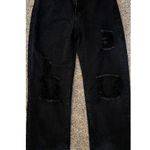 SheIn ~ Distressed High Rise Black Jeans ~ Size Large (8/10) Photo 1