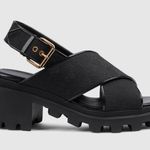 Gucci  Women‘s GG Lug Sole Sandal Size 36.5 Photo 0
