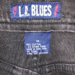 L.A. Blues Vintage black high waisted jeans stretchy, 30"X28" Photo 6
