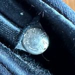 Vintage Evening Bag Admiral Classic Black Satin Silver Rose Hardware Prom PinUp Photo 2