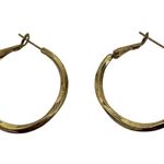 Y2K Gold Tone Hoop Earrings Women's Jewelry Classic Everyday Minimalist Style Photo 0