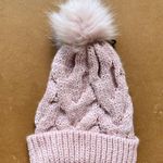 EXPRESS Women's Pink Knit Pom Tip Beanie One Size. NEW Photo 1