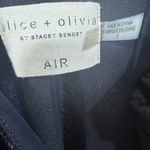 Alice + Olivia  Black ‘Cate’ Crushed Velvet Midi Slip Dress Photo 9