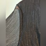 NWT Marina Long Sleeve Black Metallic Sheer Sleeve Jumpsuit 4. Holiday Cocktails Photo 5