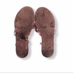 Tibi  Pink Suede Bow Sandals Size 6.5 With Original Box Photo 2