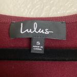 Lulus Burgandy Tank Lace Slit Midi Dress Size Small Photo 5