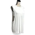 Articles of Society  M White Built-In Bra Tank Top Minimalist Sleeveless NWT Photo 2