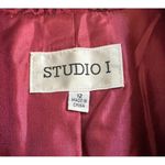 Studio 1 Women’s Burgundy Long Sleeves String Tie Jacket Size 12 Sku 2281 Photo 8