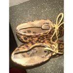 Bella Marie Leopard Print‎ Platform Wedge Booties Lace Up Ankle Boots Women's Photo 6