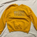 Gildan Mizzou Tigers Yellow Sweater bedazzled size small Photo 0