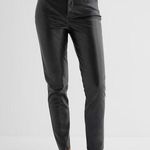 EXPRESS High Waisted Faux Leather '90s Skinny Pant, Black, Size 8, EUC Photo 0
