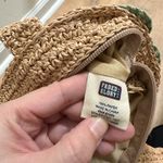 Faded Glory  | Boho Crochet Raffia Straw Floral Appliqué Tote Bag Photo 5