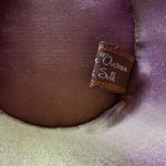 American Vintage Vintage 90s Lynne Jerome Floral Beaded Crossbody Purse 100% Silk Lined | Brown Photo 13