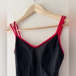 Anne cole  Collection Black One Piece Swimsuit Red Straps Style 75012F1 Photo 1