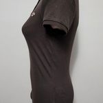 Hollister Betty brown pique shrunken polo size small Photo 2