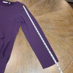 Soft Surroundings  Elegance Tunic Blouse Long Sleeve‎ Purple Plum Size Medium Photo 11