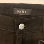 DKNY  women's size 26 embellished grommet solid black CITY LIGHTS jeans 28x28 Photo 2