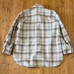 H&M  Brown and Cream Lightweight Shirt Jacket Photo 2