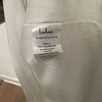 Lulus Enticing Behavior White Ruffled One Photo 4