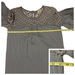 Ella Moss  Ruffle Sleeve Lace Top - Gray - XS Photo 3