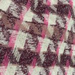 Vince Camuto Houndstooth Gold Lurex Oversized Scarf Pink & Purple Shimmer Photo 4