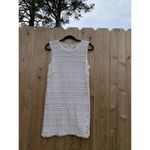 Dolce Vita Size Large Crochet Lace Dress Fully Lined Summer Beach‎ Knit Spring White Photo 1