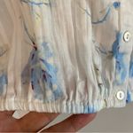 Love Shack Fancy  XS Light Blue & White Floral Crop Blouse Photo 8