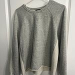 a.n.a  raw hem sweatshirt, Sz L Photo 0