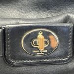 Kate Spade  Purse Black Hampton Road Satchel Leather Turnlock Tote Janie Bag Logo Photo 1